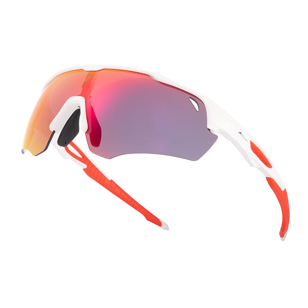 Apex Sports Performance Sunglasses (White/Red)