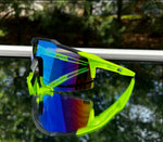 "Eclipse" Sports Performance Sunglasses (Neon Green)